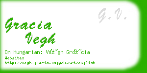 gracia vegh business card